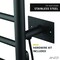 Anzzi Elgon 14Bar Carbon Steel Wall Mounted Electric Towel Warmer Rack in Matte Black TW-WM105MB - alternate 9